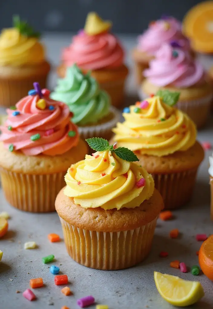 25 Birthday Cupcake Ideas That Steal the Show - 13. Fiesta Cupcakes