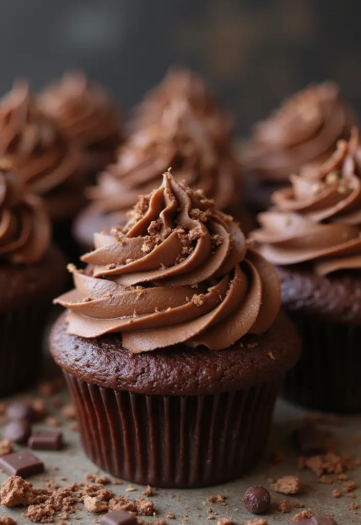 25 Birthday Cupcake Ideas That Steal the Show - 16. Chocolate Explosion Cupcakes