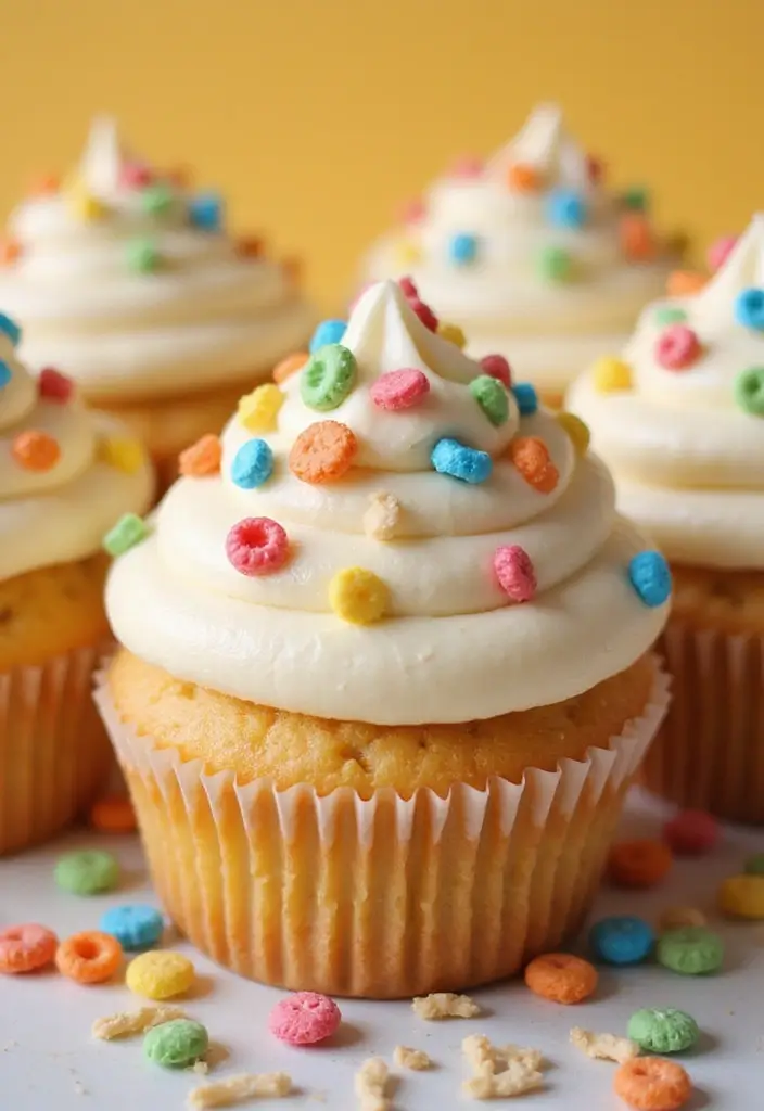 25 Christmas Cupcake Ideas That’ll Wow Your Holiday Guests - 17. Cheerio Cupcakes