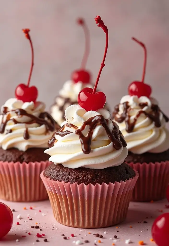 25 Cupcake Birthday Decorating Ideas That Wow Every Guest - 11. Ice Cream Sundae Cupcakes