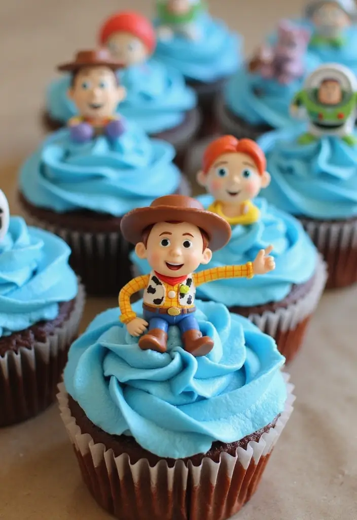 25 Cupcake Birthday Decorating Ideas That Wow Every Guest - 21. Toy Story Cupcakes