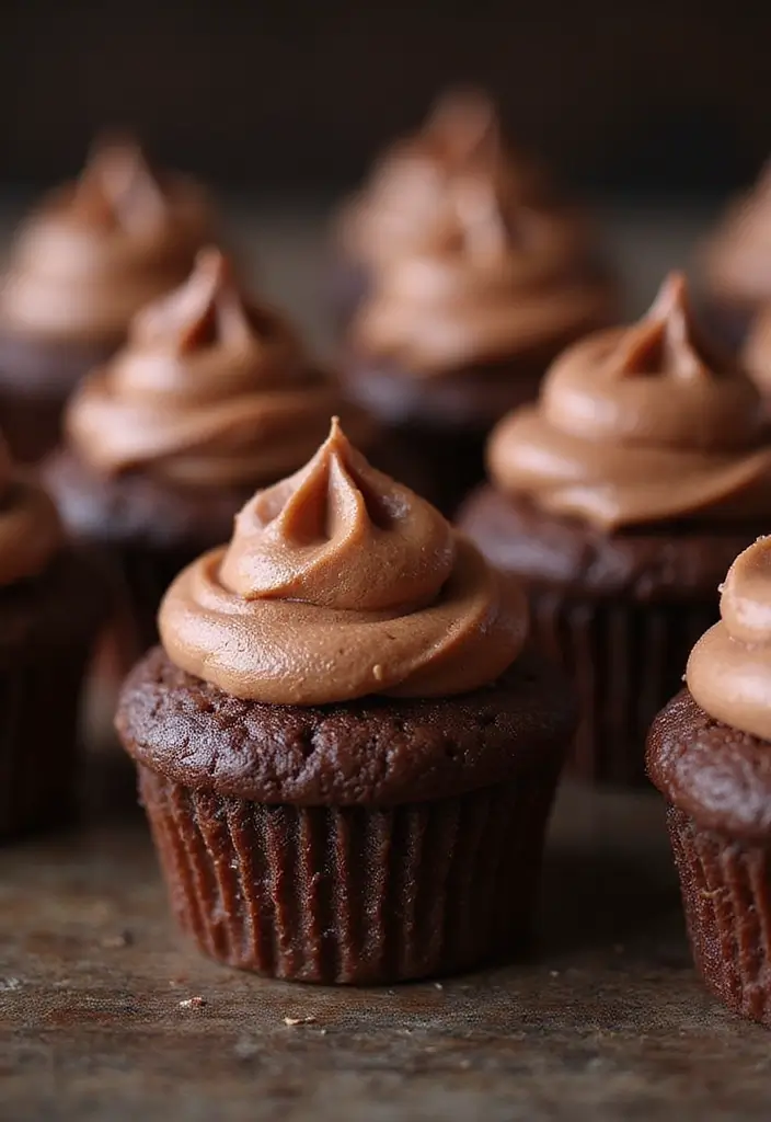 25 Cupcake Decorating Ideas to Try with Kids This Weekend - 23. Chocolate Mousse Cupcakes