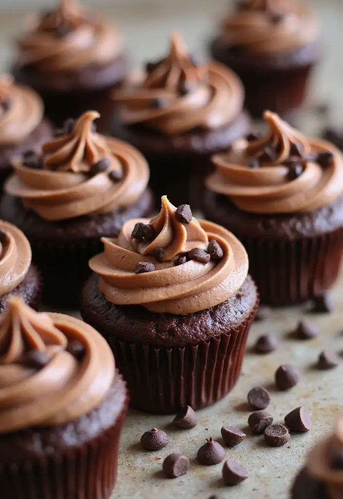 25 Cupcake Decorating Ideas to Try with Kids This Weekend - 24. Nutella Swirl Cupcakes