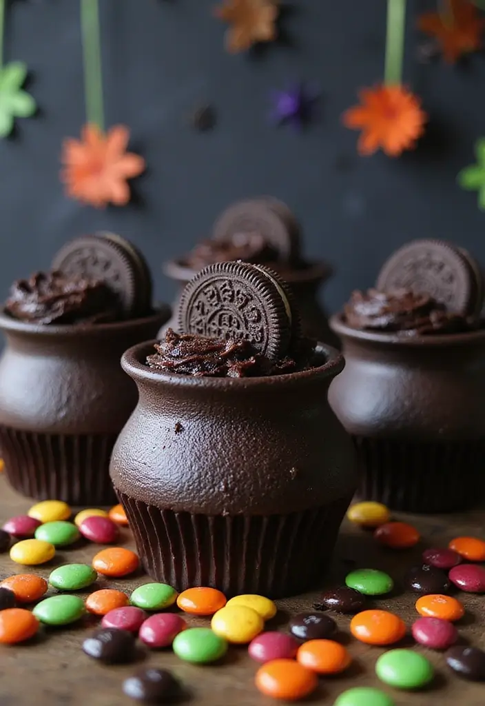 25 Cupcake Decoration Ideas You’ll Want to Try This Weekend - 11. Cauldron Cupcakes