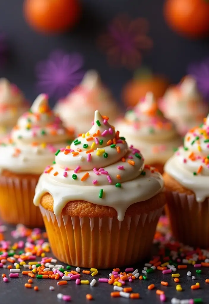 25 Cupcake Decoration Ideas You’ll Want to Try This Weekend - 20. Candy-Coated Cupcakes
