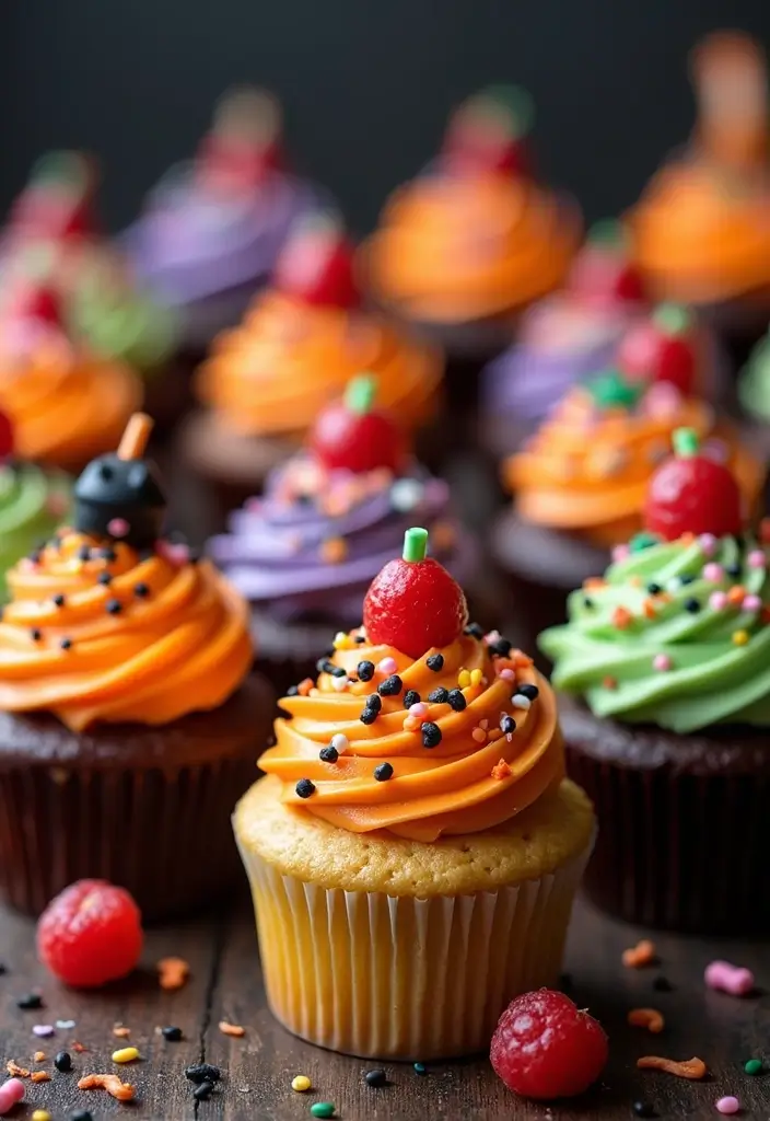25 Cupcake Decoration Ideas You’ll Want to Try This Weekend - 22. Halloween Themed Cupcakes