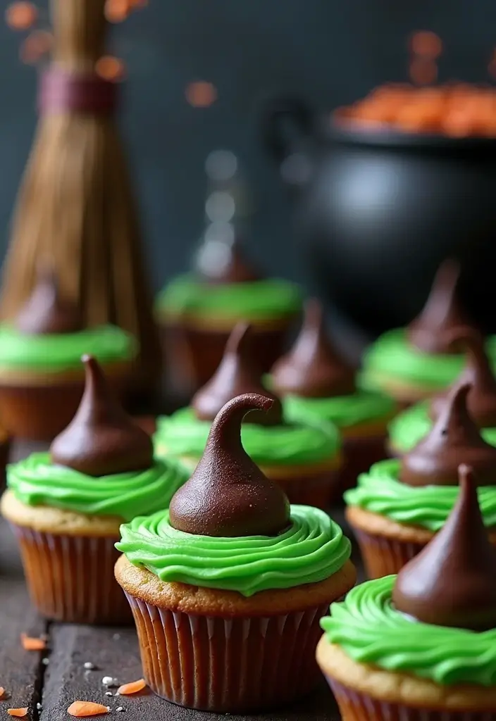 25 Cupcake Decoration Ideas You’ll Want to Try This Weekend - 5. Witch Hat Cupcakes