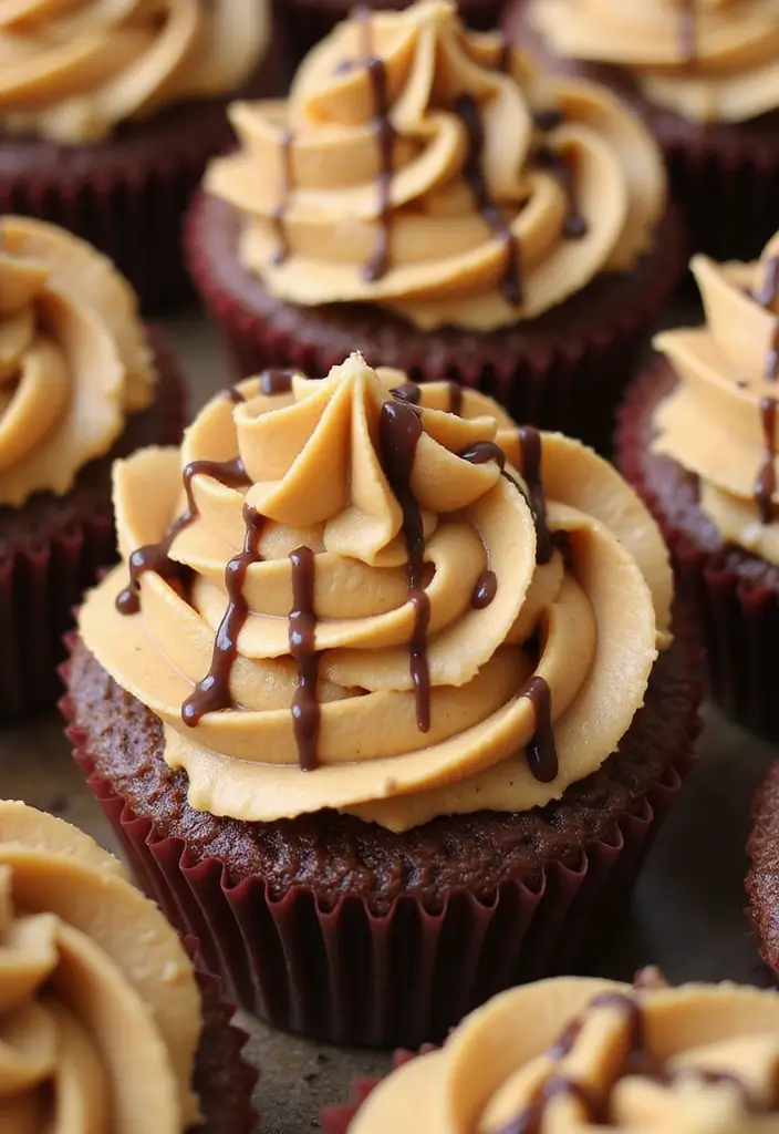 25 Cupcake Icing Ideas That Make Every Bite Picture-Perfect - 19. Creamy Peanut Butter Icing