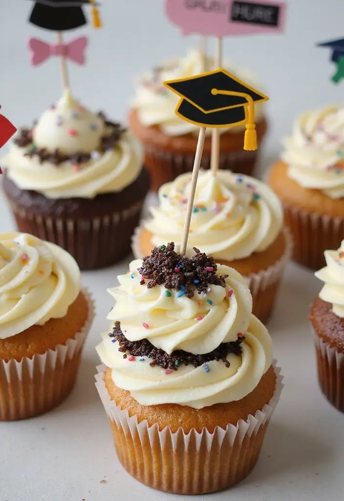 25 Cupcake Icing Ideas That Make Every Bite Picture-Perfect - 25. Themed Cupcake Toppers