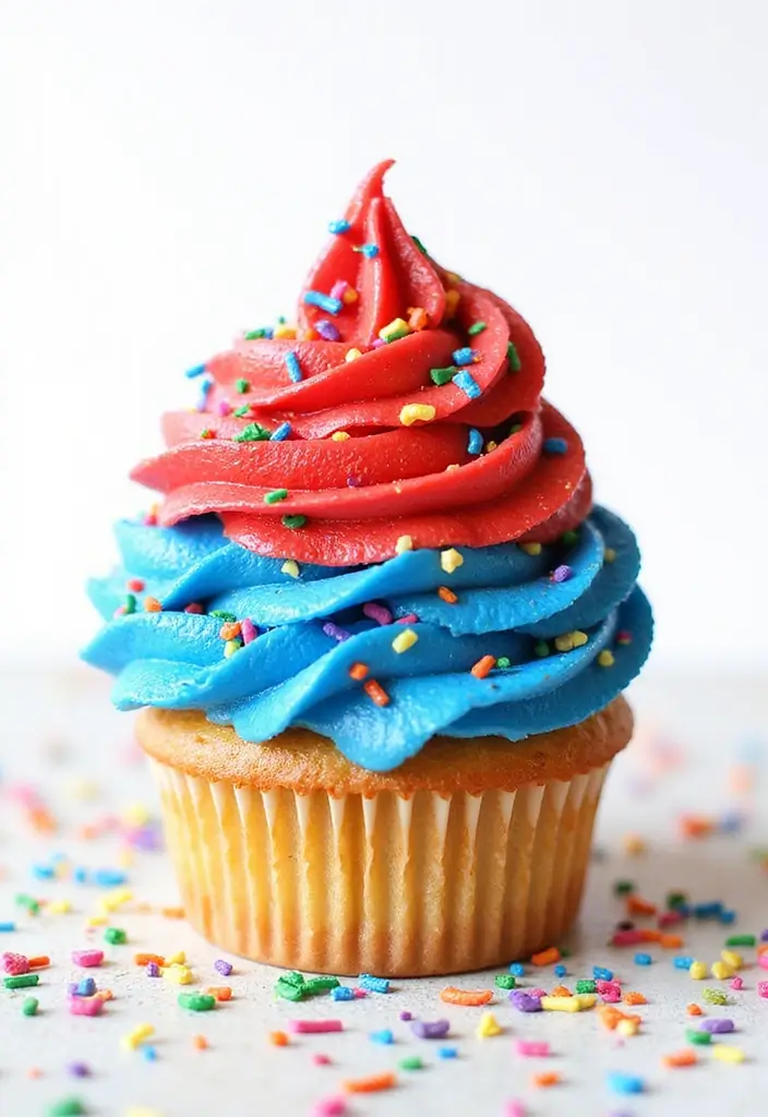 25 Cupcake Ideas for Kids’ Parties That Are Fun and Mess-Free - 11. Fireworks in a Cupcake