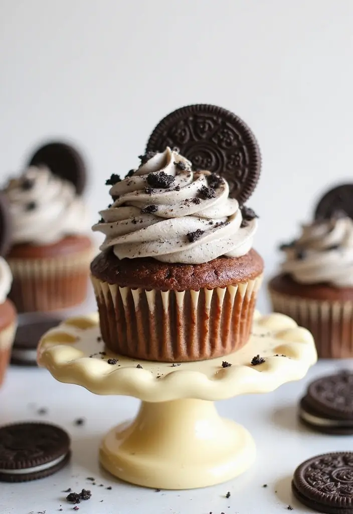 25 Cupcake Ideas for Kids’ Parties That Are Fun and Mess-Free - 18. Cookies and Cream Cupcake