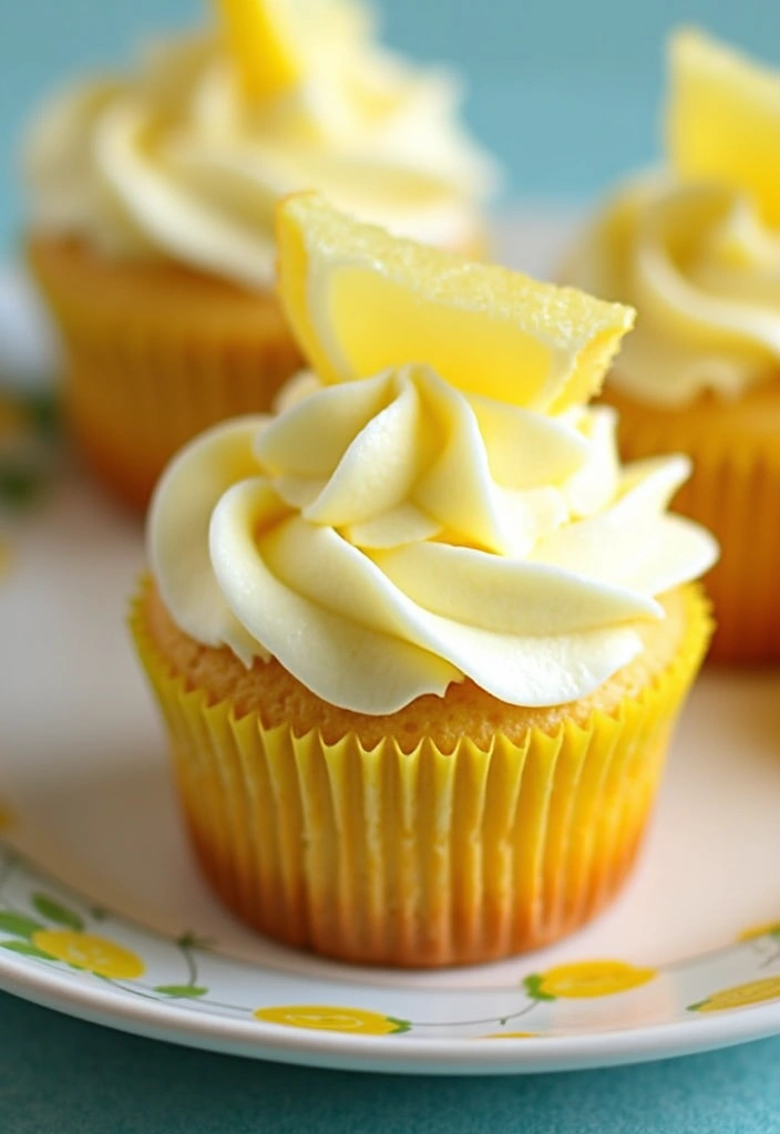 25 Cupcake Ideas for Kids’ Parties That Are Fun and Mess-Free - 24. Lemonade Cupcake