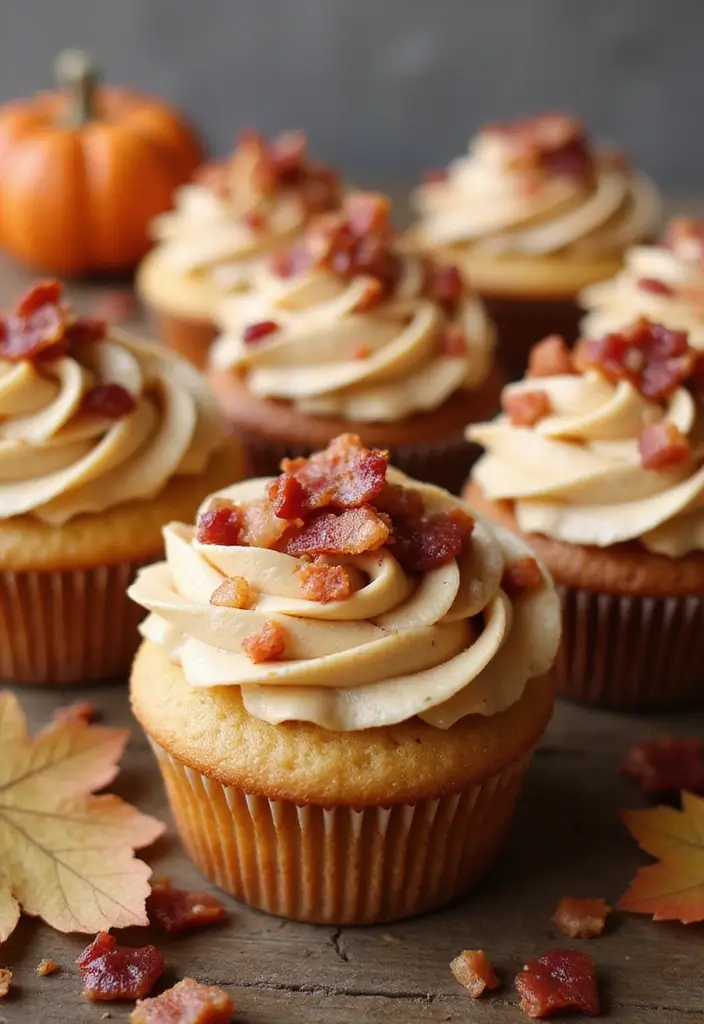 25 Cupcake Ideas for Weddings That Guests Will Remember - 16. Maple Bacon Cupcakes