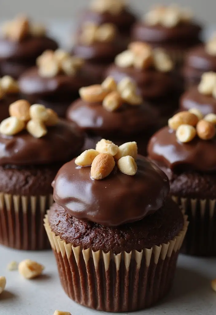 25 Cupcake Theme Ideas for Every Party and Holiday - 17. Decadent Chocolate Hazelnut Cupcakes