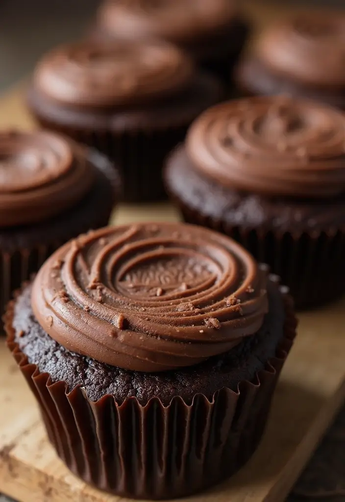 25 Cupcake Wedding Cake Ideas That Blend Class & Creativity: Dinosaur-Themed Wedding Cupcakes - 7. Fossilized Chocolate Cupcakes