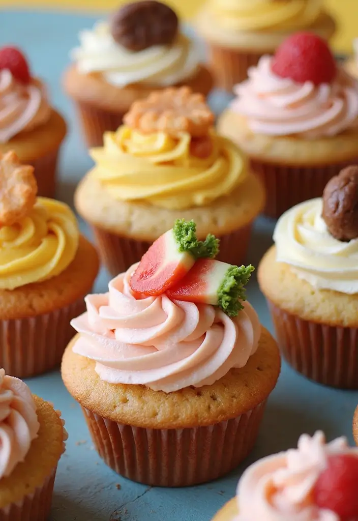 25 Cute & Easy Bluey Cupcake Ideas for Kids’ Birthdays - 12. Bluey’s Snack Time Cupcakes