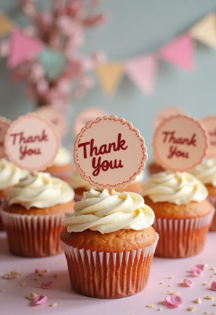 25 Cute & Easy Bluey Cupcake Ideas for Kids’ Birthdays - 15. Bluey’s Thank You Cupcakes