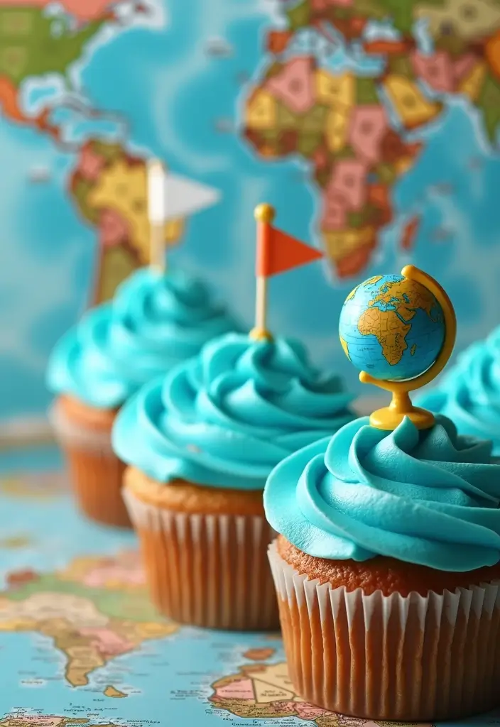 25 Cute & Easy Bluey Cupcake Ideas for Kids’ Birthdays - 17. Bluey’s Travel Cupcakes