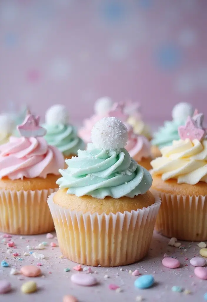 25 Cute & Easy Bluey Cupcake Ideas for Kids’ Birthdays - 23. Bluey’s Dreamland Cupcakes