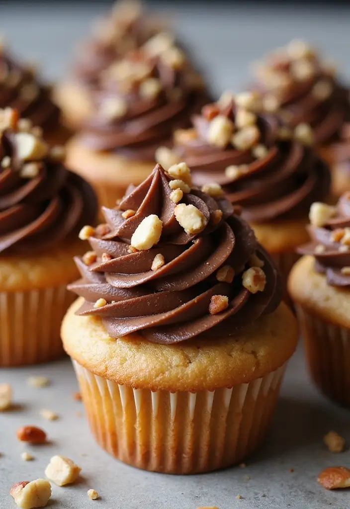 25 Easter Cupcake Decorating Ideas That Brighten Your Table - 15. Nutty Surprise Topping