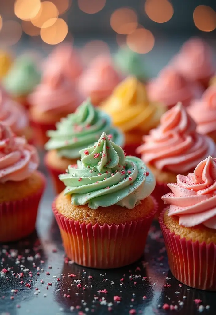 25 Easter Cupcake Decorating Ideas That Brighten Your Table - 17. Sparkling Glitter Cupcakes