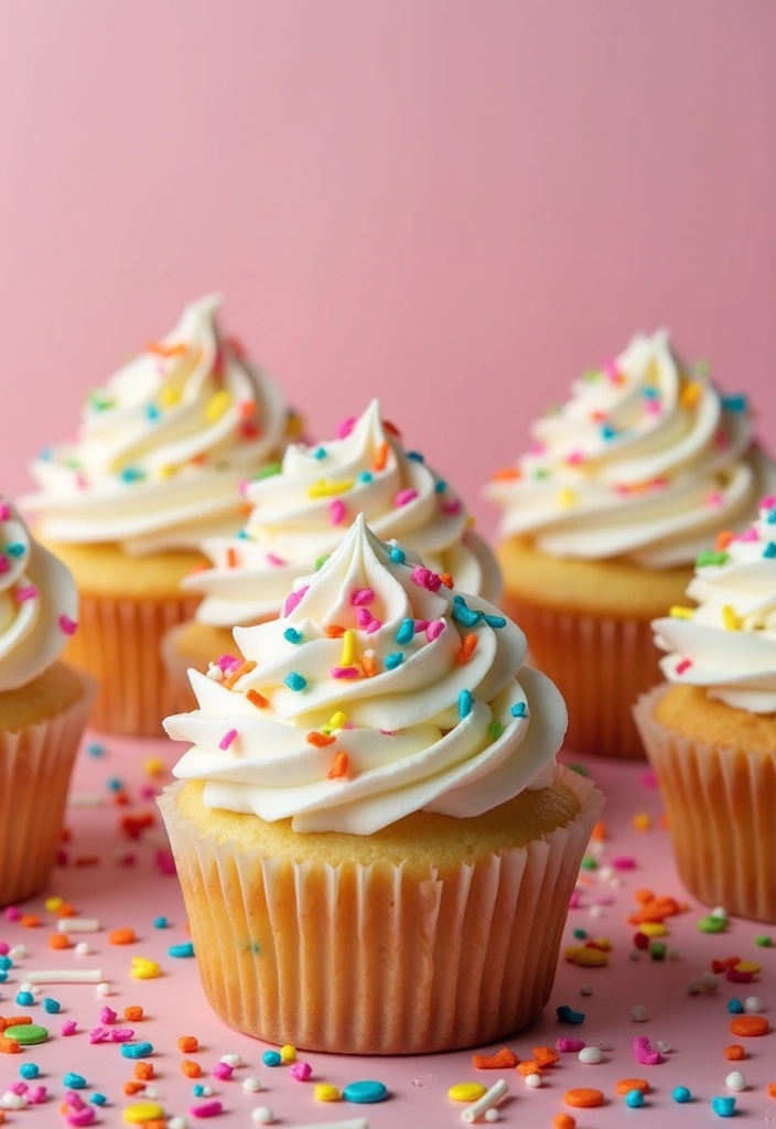 25 Easter Cupcake Decorating Ideas That Brighten Your Table - 25. Celebration Confetti Cupcakes