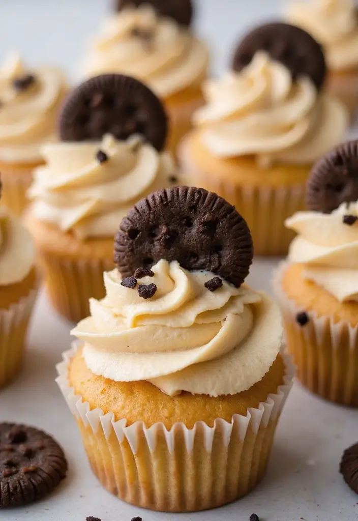 25 Gender Reveal Cupcake Ideas That Are Too Cute to Eat - 18. Milk and Cookies Cupcakes