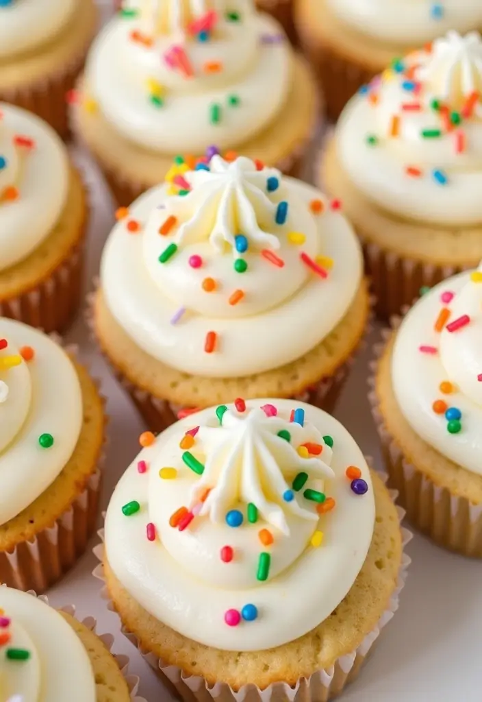 25 Gender Reveal Cupcake Ideas That Are Too Cute to Eat - 25. Sugar Cookie Cupcakes