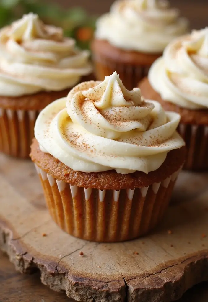 25 Graduation Cupcake Ideas That Celebrate Success in Style - 10. Carrot Cake Cupcakes