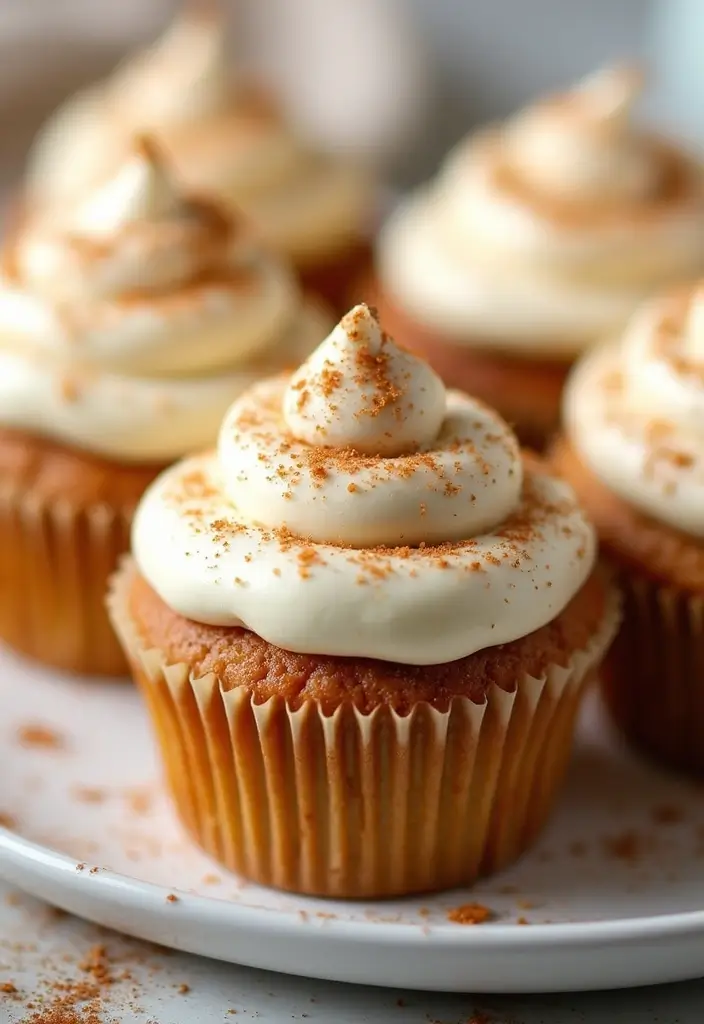 25 Graduation Cupcake Ideas That Celebrate Success in Style - 16. Cinnamon Roll Cupcakes