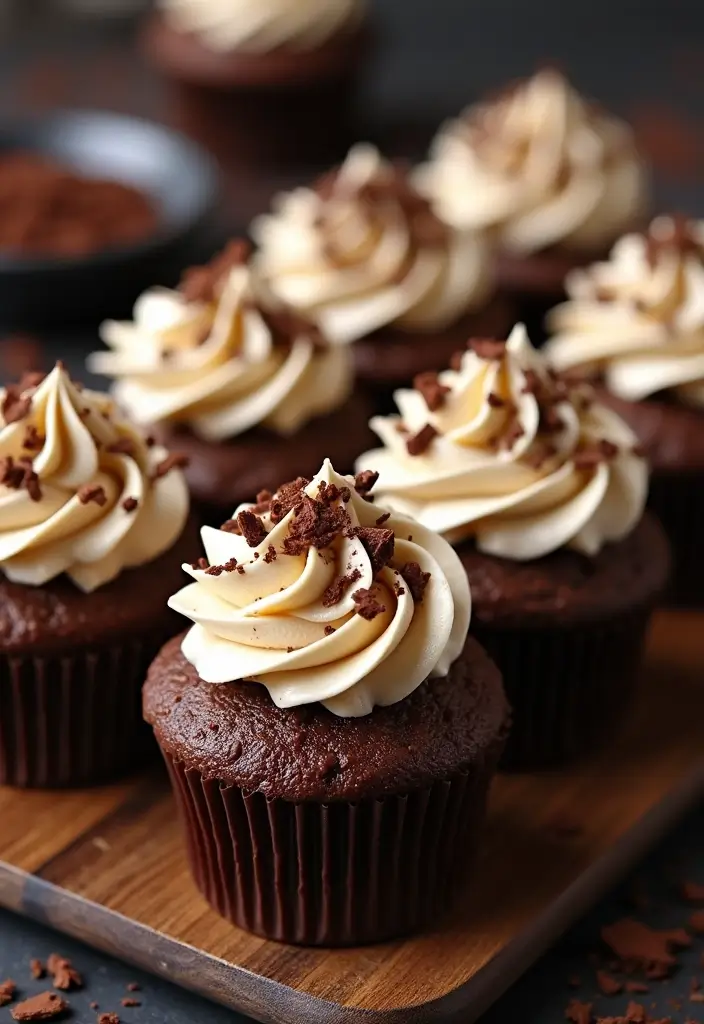 25 Graduation Cupcake Ideas That Celebrate Success in Style - 22. Mocha Cupcakes