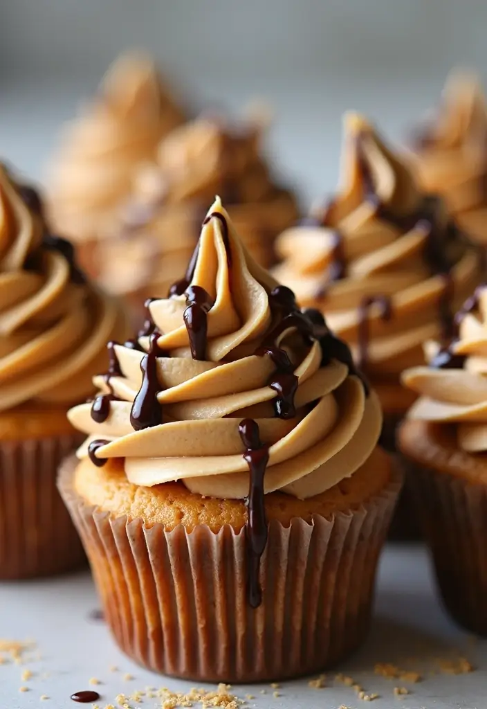 25 Graduation Cupcake Ideas That Celebrate Success in Style - 9. Peanut Butter Cup Cupcakes