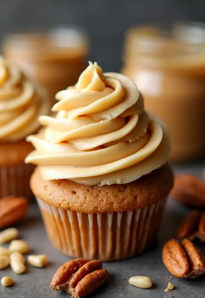 25 Simple Cupcake Decorating Ideas Anyone Can Master - 17. Nut Butter Drizzle