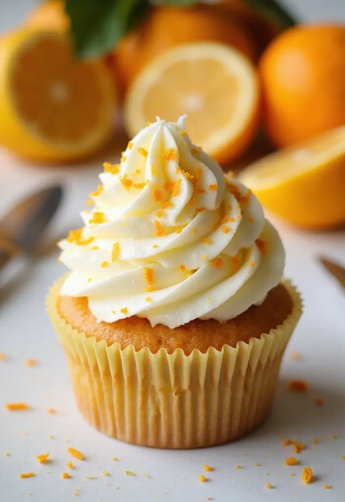25 Simple Cupcake Decorating Ideas Anyone Can Master - 20. Citrus Zest Sprinkles
