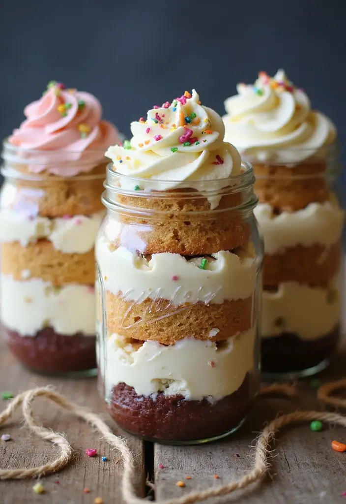 25 Simple Cupcake Decorating Ideas Anyone Can Master - 24. Layered Cupcake Jars