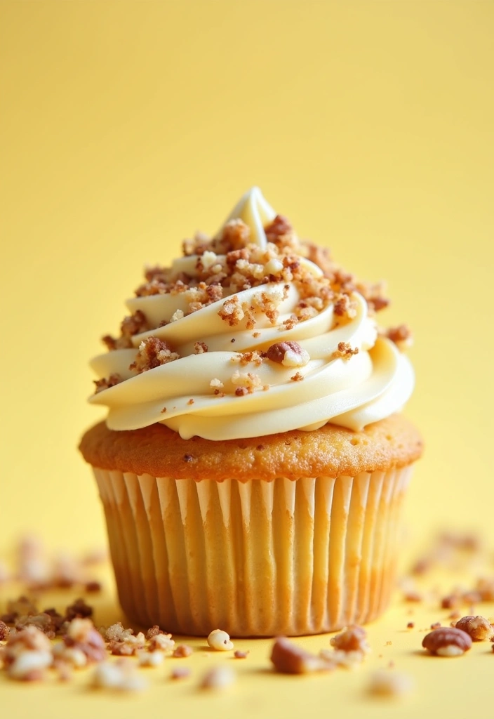 25 Simple Cupcake Decorating Ideas Anyone Can Master - 5. Nutty Crunch Topping