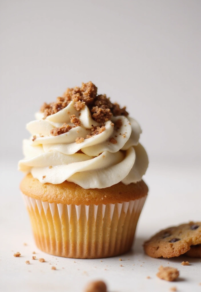 25 Simple Cupcake Decorating Ideas Anyone Can Master - 6. Simple Cookie Crumble