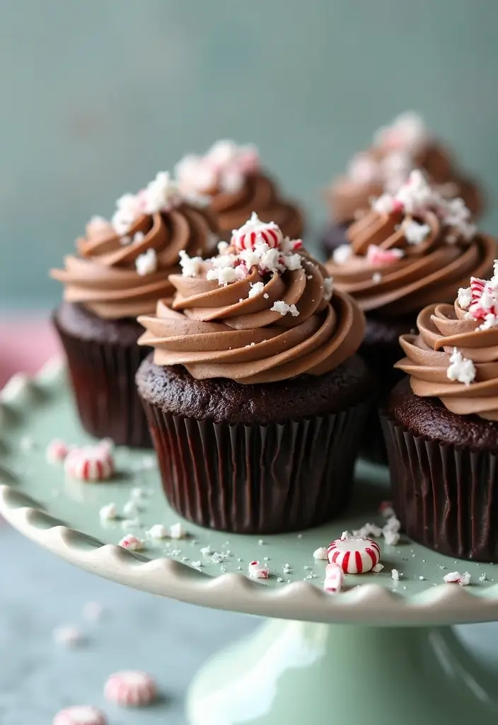 25 St. Patrick’s Day Cupcake Ideas Full of Lucky Charm - 17. Chocolate Mint Swirl Cupcakes