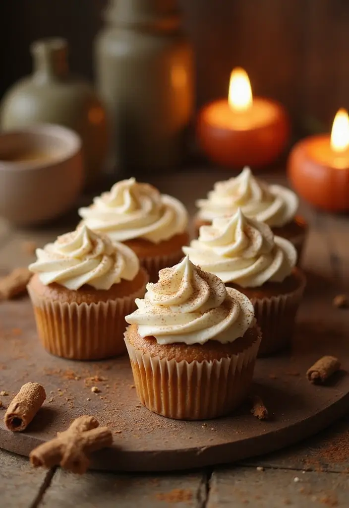 25 Valentine’s Day Cupcake Ideas That Say “I Love You” - 22. Ginger Spice Cupcakes