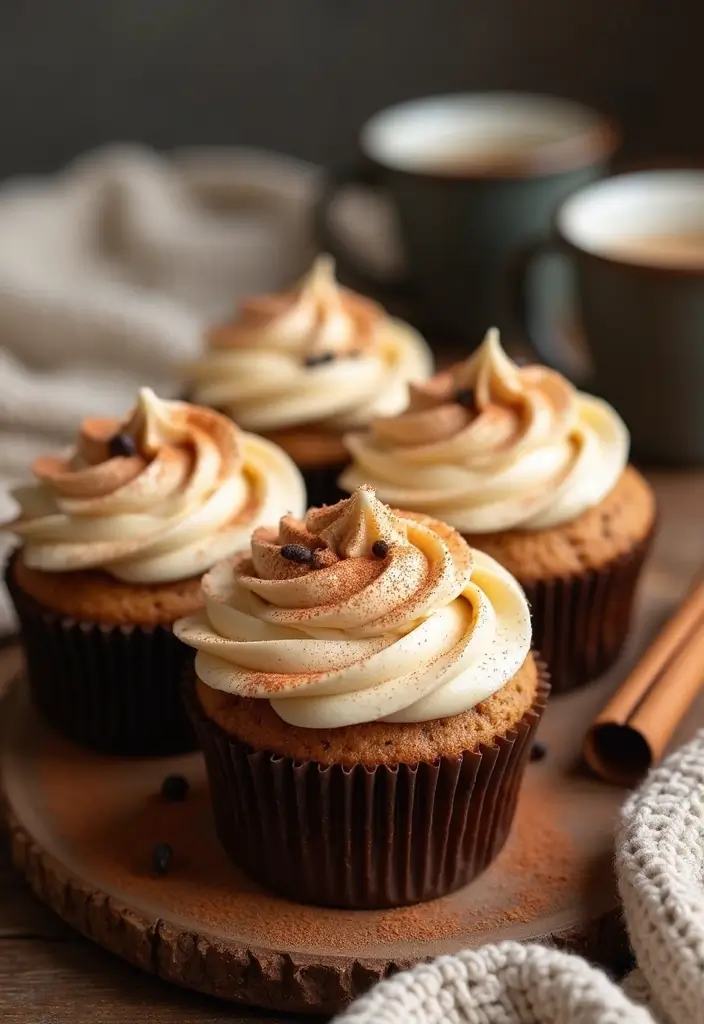 25 Valentine’s Day Cupcake Ideas That Say “I Love You” - 4. Cinnamon Chocolate Chip Cupcakes