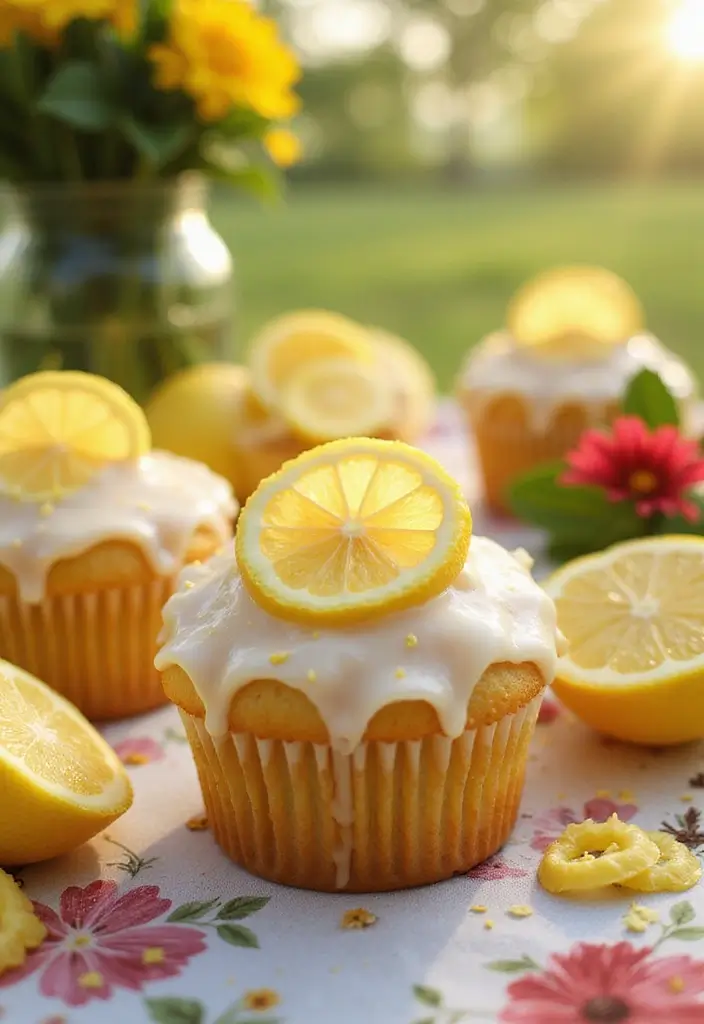 25 Valentine’s Day Cupcake Ideas That Say “I Love You” - 6. Sweetheart Lemon Cupcakes