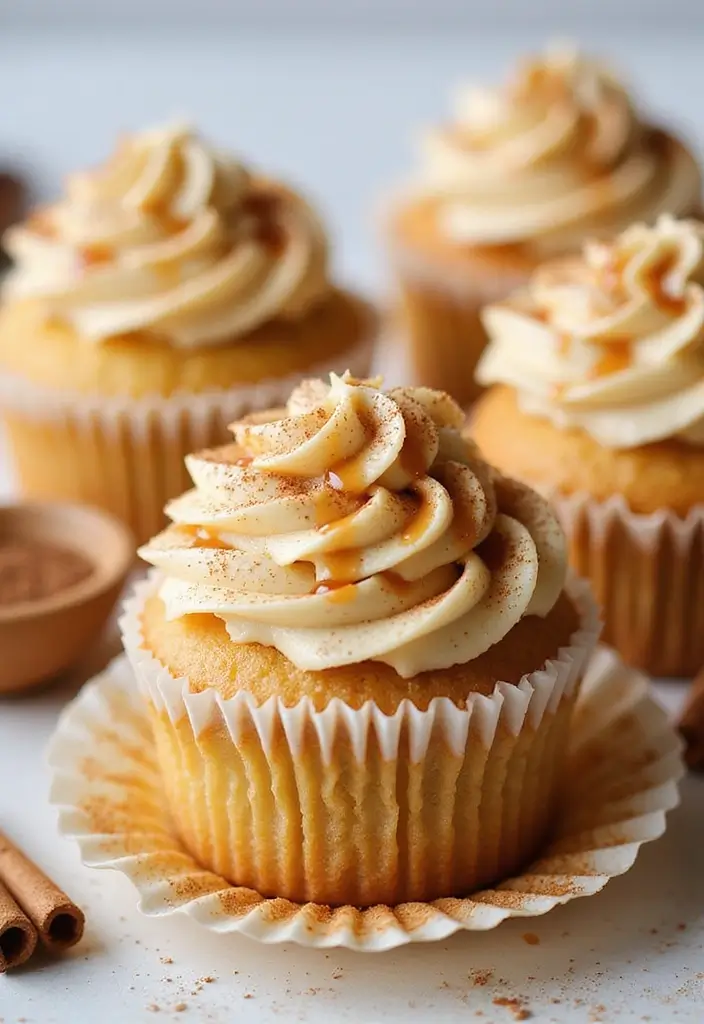 27 Bridal Shower Cupcake Ideas for a Chic Dessert Table - 13. Maple Cinnamon Cupcakes