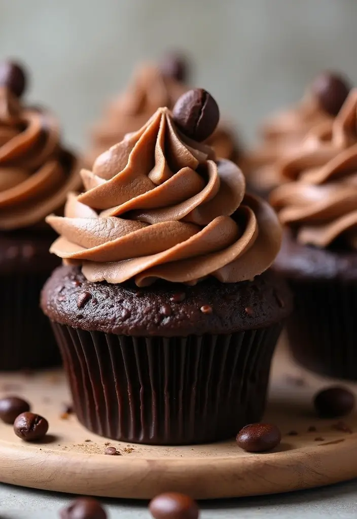27 Bridal Shower Cupcake Ideas for a Chic Dessert Table - 22. Mocha Cupcakes with Espresso Frosting