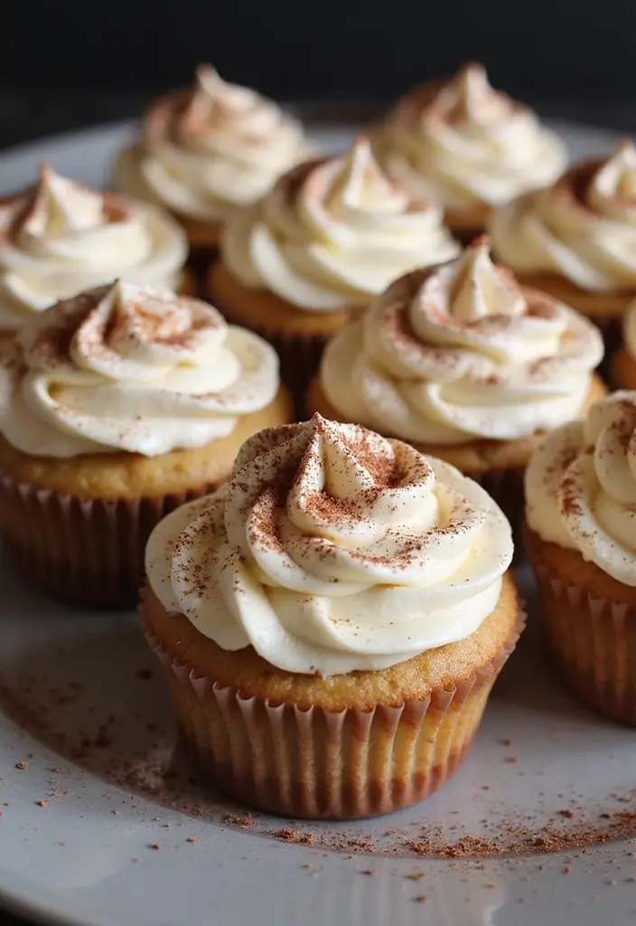 27 Bridal Shower Cupcake Ideas for a Chic Dessert Table - 24. Tiramisu Cupcakes