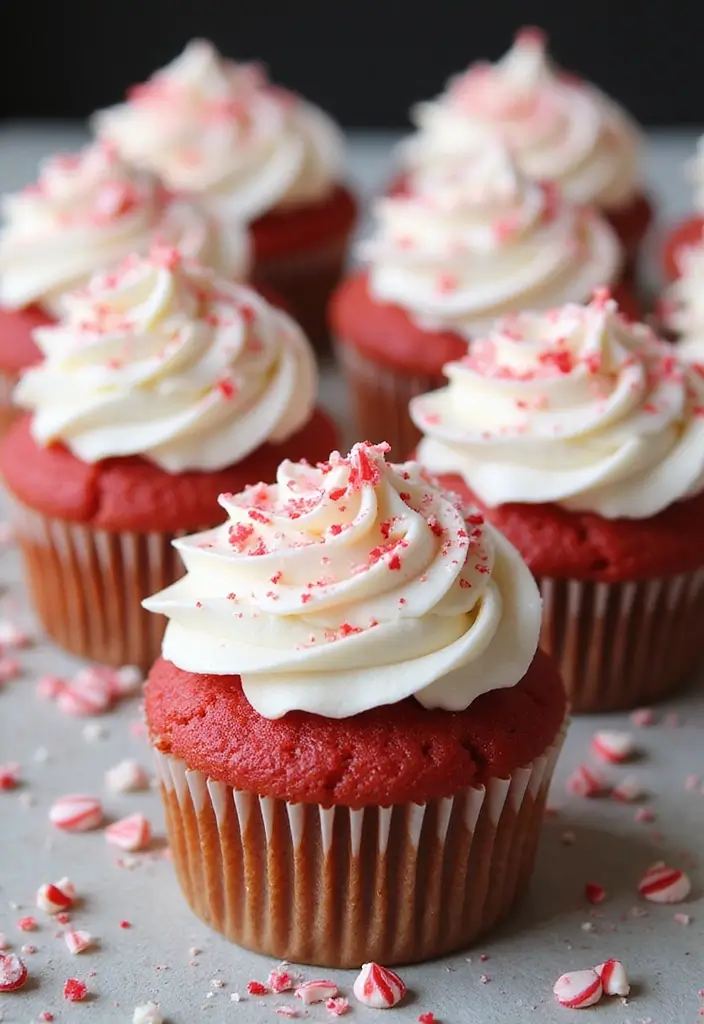 27 Christmas Cupcake Decorating Ideas You Can DIY: Minecraft-Themed Holiday Treats - 27. Candy Cane Cupcakes