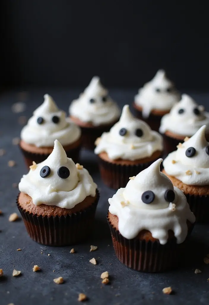 27 Christmas Cupcake Decorating Ideas You Can DIY: Minecraft-Themed Holiday Treats - 9. Ghast Cupcakes