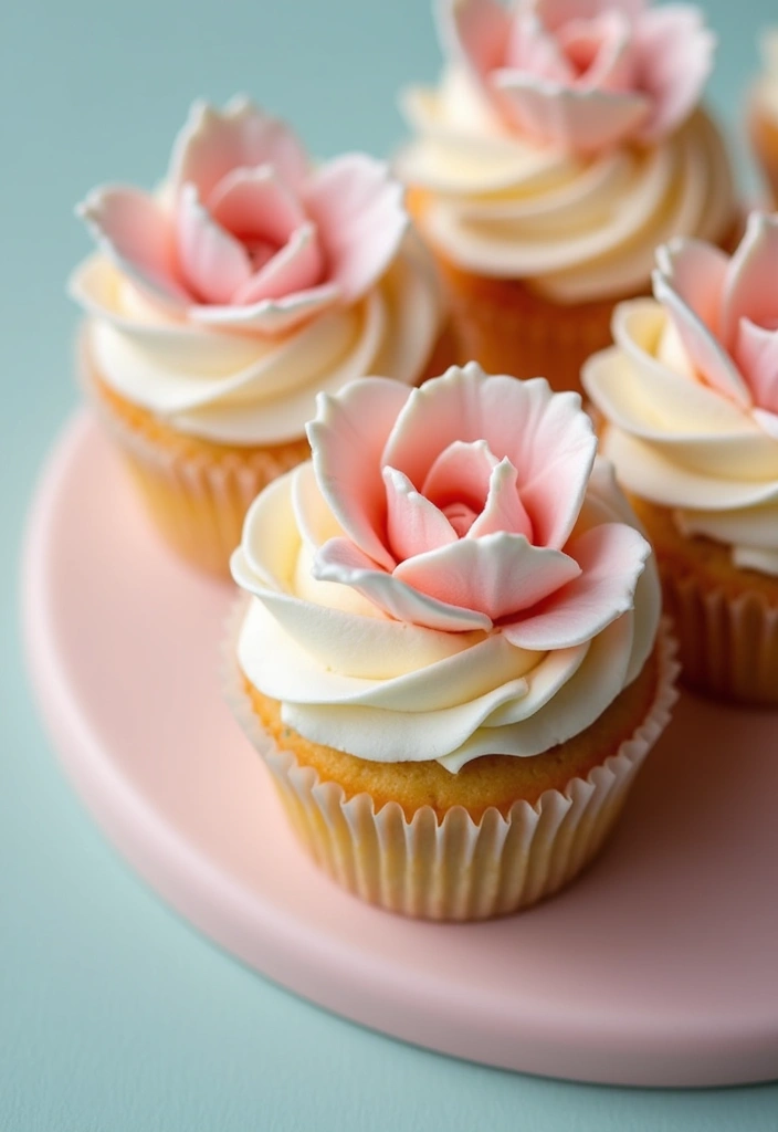 27 Cupcake Design Ideas That Look Professional (But Are Easy!) - 1. Floral Buttercream Cupcakes