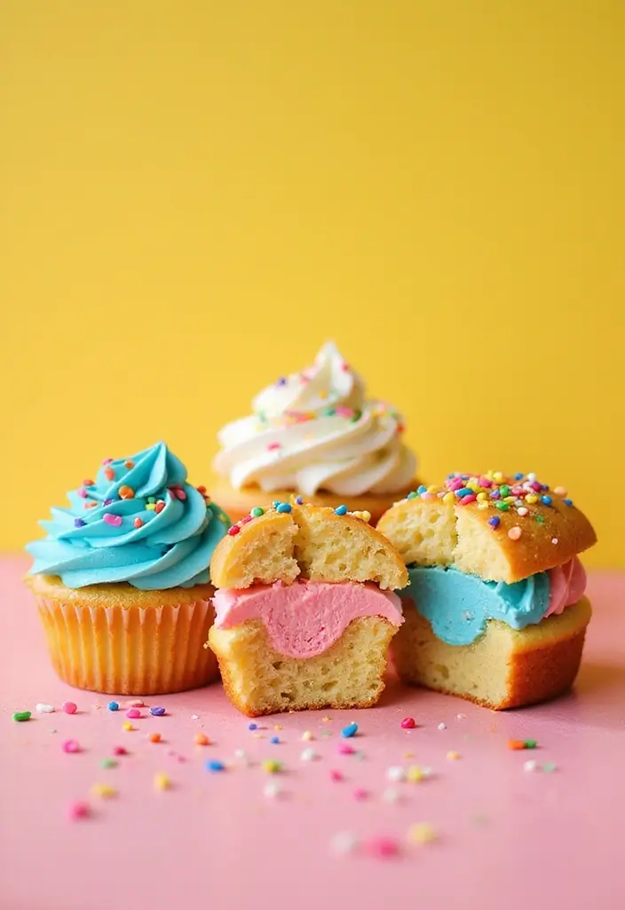 27 Cupcake Design Ideas That Look Professional (But Are Easy!) - 13. Cupcake Sandwiches