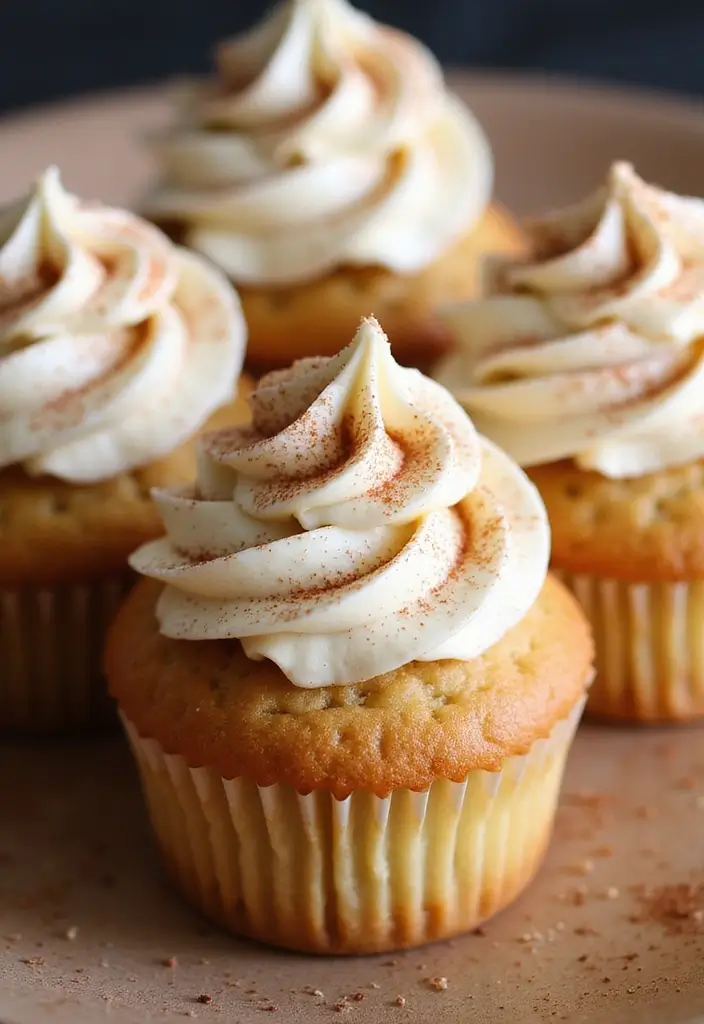 27 Cupcake Design Ideas That Look Professional (But Are Easy!) - 23. Cinnamon Roll Cupcakes
