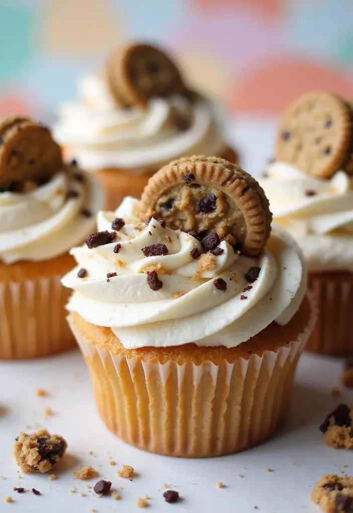 27 Cupcake Design Ideas That Look Professional (But Are Easy!) - 4. Cookie Crumble Cupcakes
